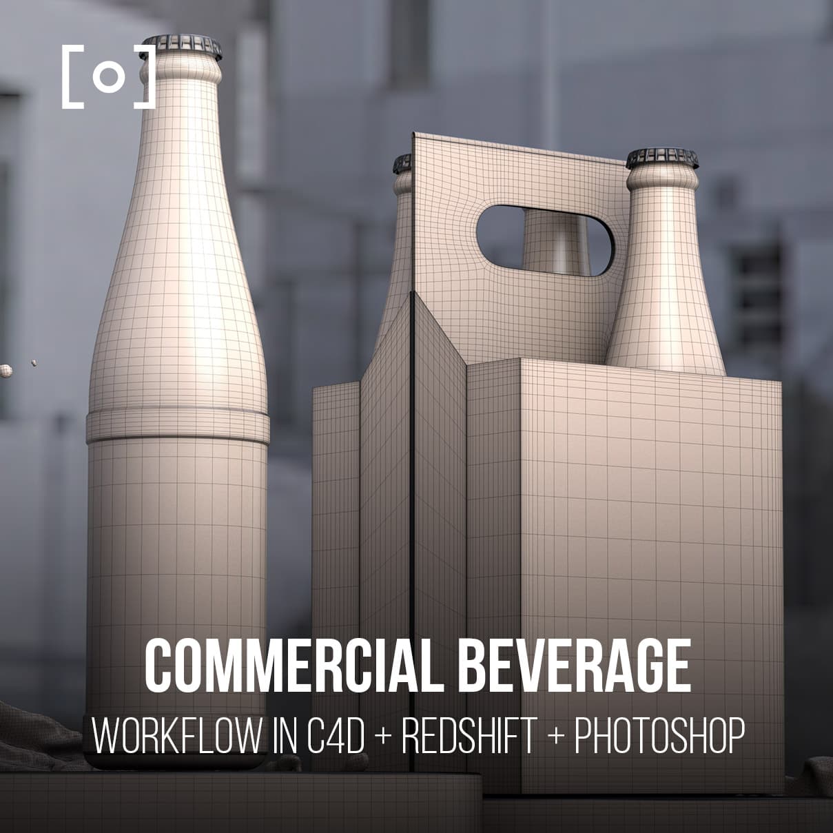 Commercial CGI Beverage Workflow In C4D & Photoshop - PRO EDU PRO EDU PRO EDU