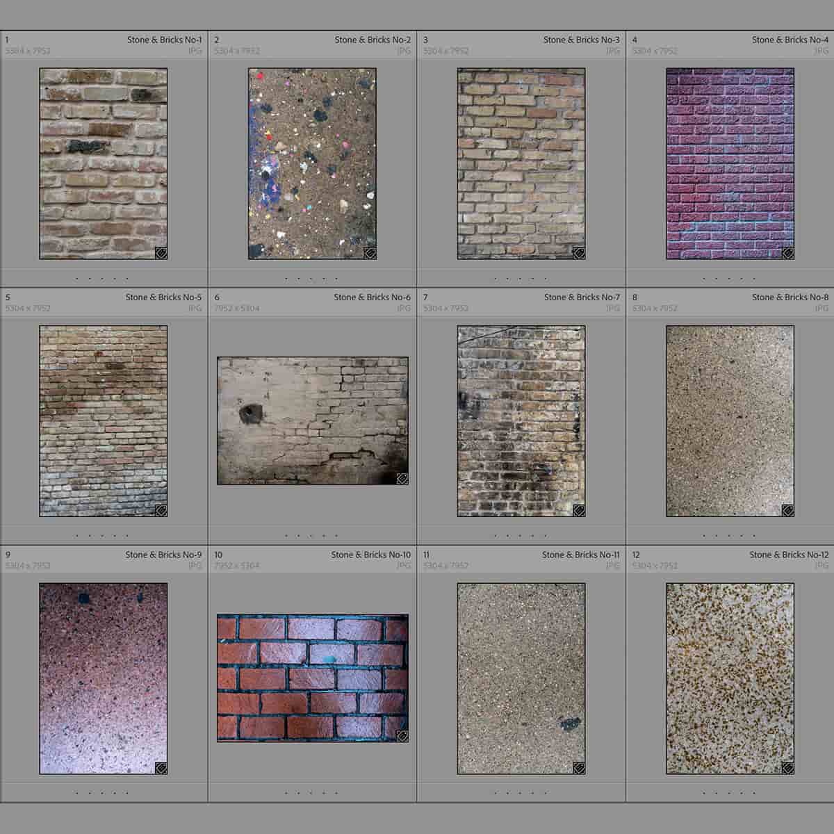 City Textures & Adobe Photoshop Overlays - Stone Pack | PRO EDU PRO EDU PRO EDU