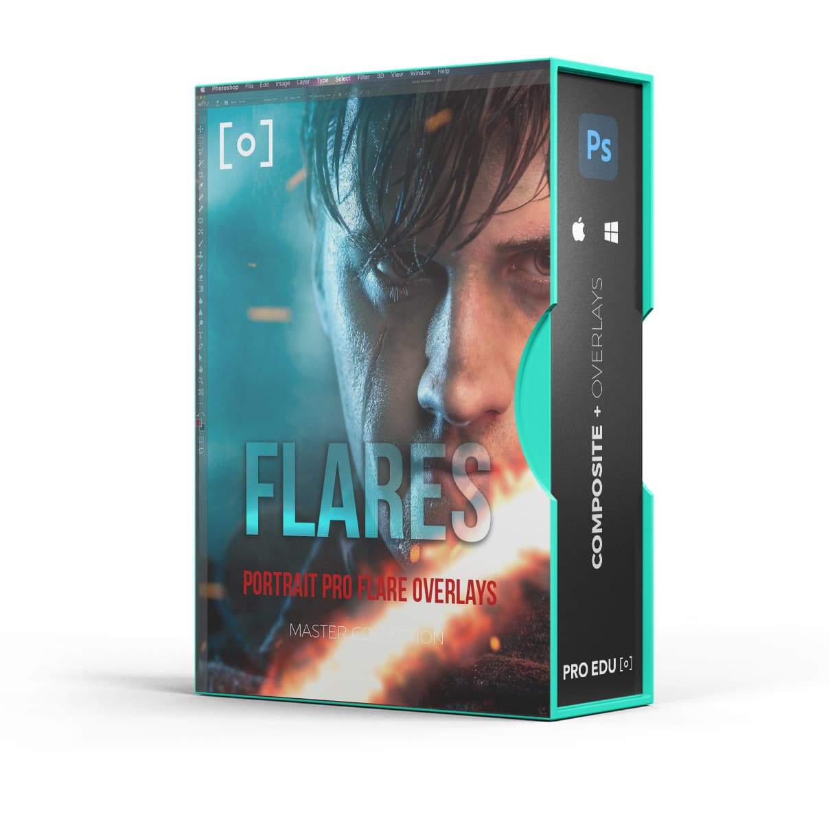 Portraiture Pro Lens FX Flare Photoshop Overlays by PRO EDU  PRO EDU PRO EDU