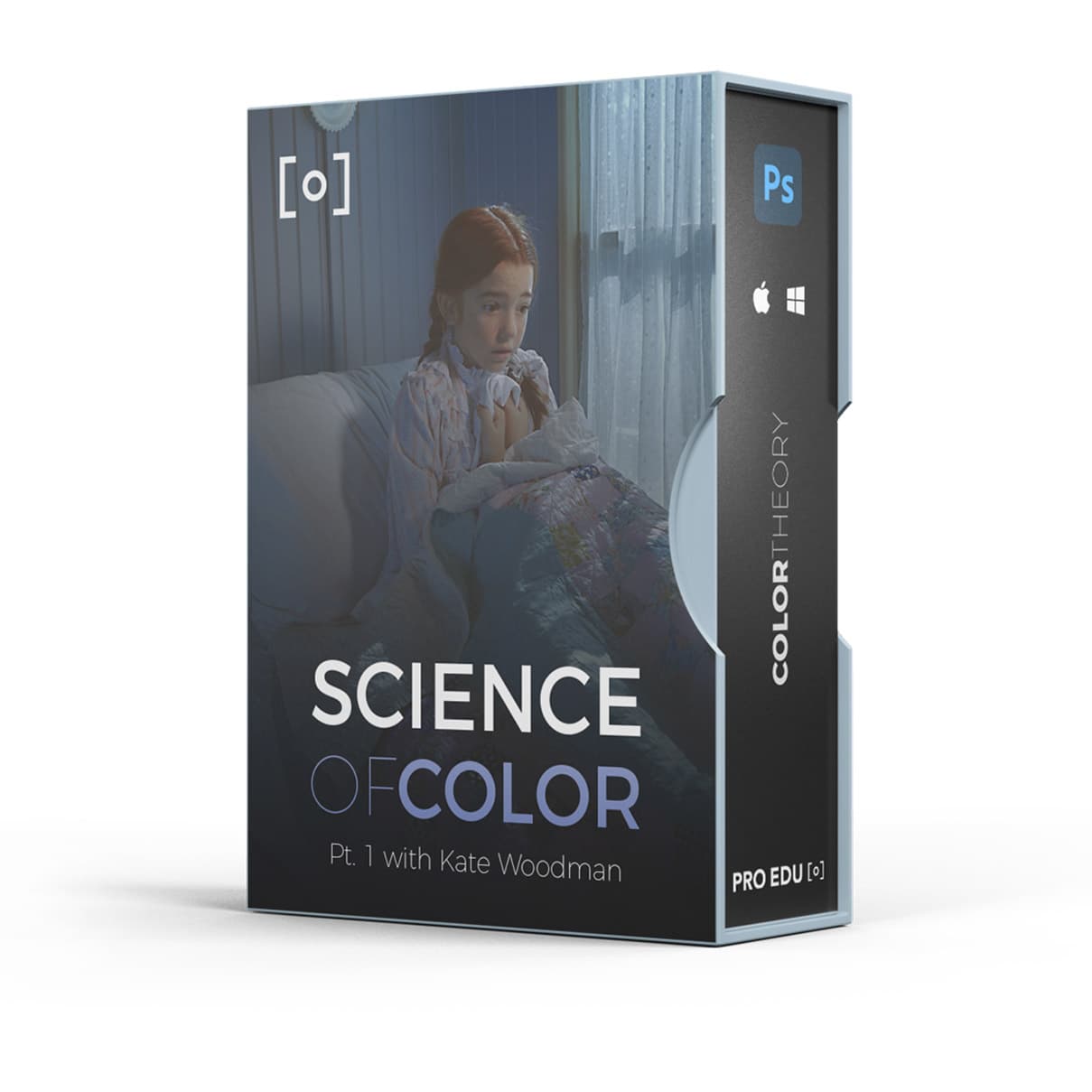 Kate Woodman demonstrating portrait lighting in 'The Science Of Color PRO EDU Box
